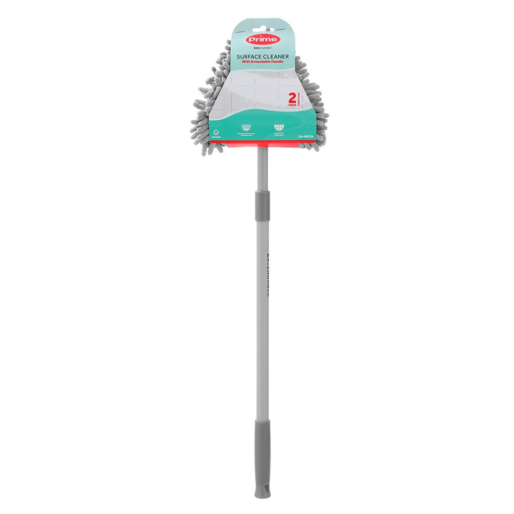 Dual Head Cleaner with Extendable Handle