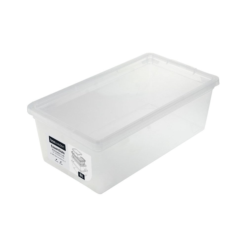 Stackable Storage Tub with Lid 6L