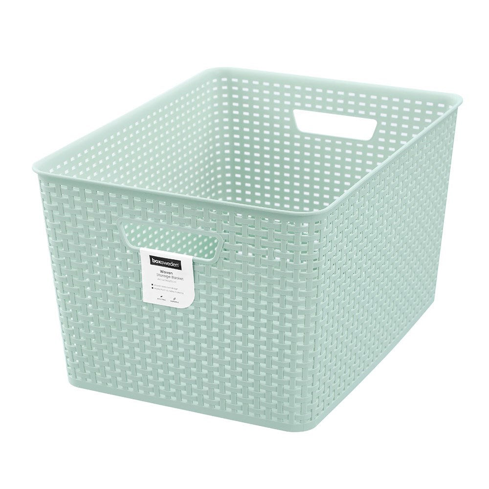 Woven Pastel Basket 28.5 x 41.5 x 22cm
