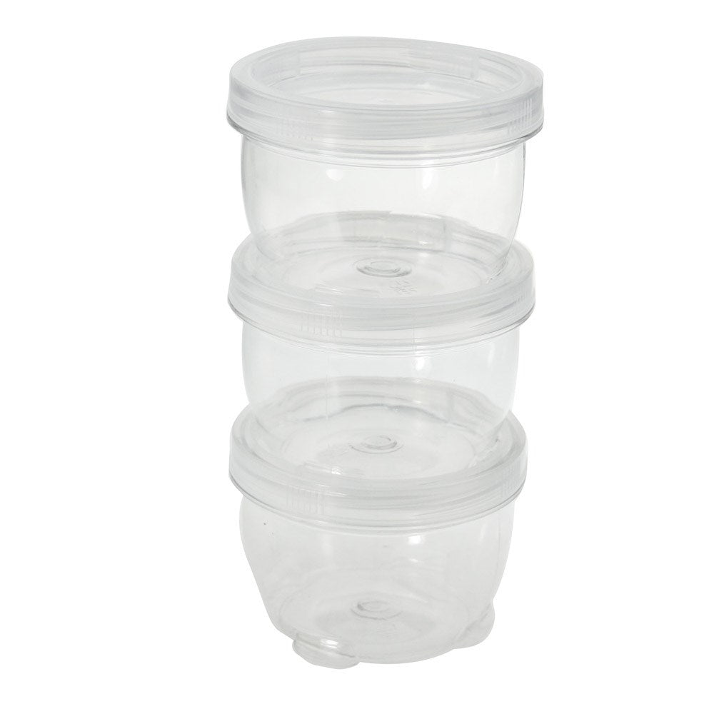 3 Pack Twist-Lock Stacking Container 260ml
