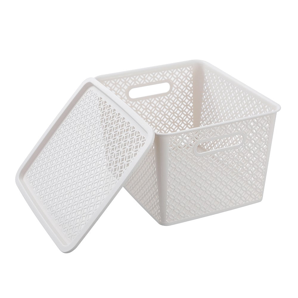 Medallion Basket With Lid 19L