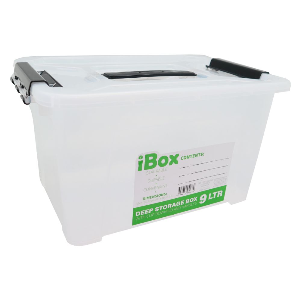 Transparent Box with Handle 9L