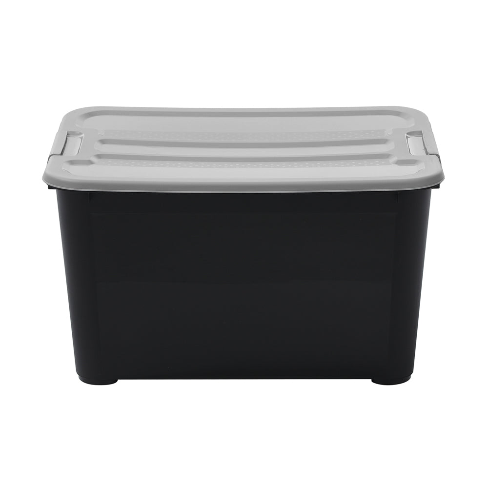 Black Tub with Coloured Lid 50L