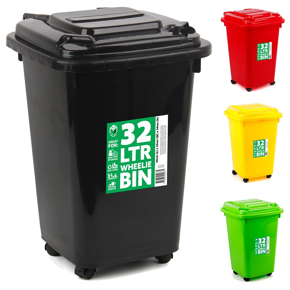 Wheelie Bin Coloured 32L
