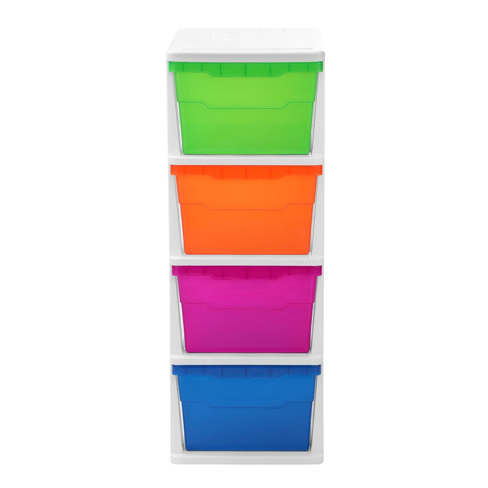 Stakit Mega 4 Drawer Storage Unit 38 x 48 x 103cm