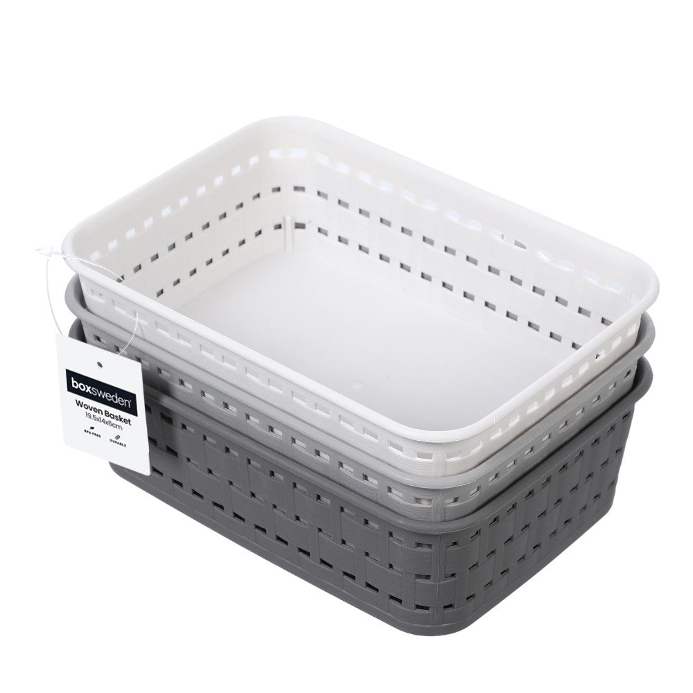 Woven Storage Basket 19 x 14 x 6cm