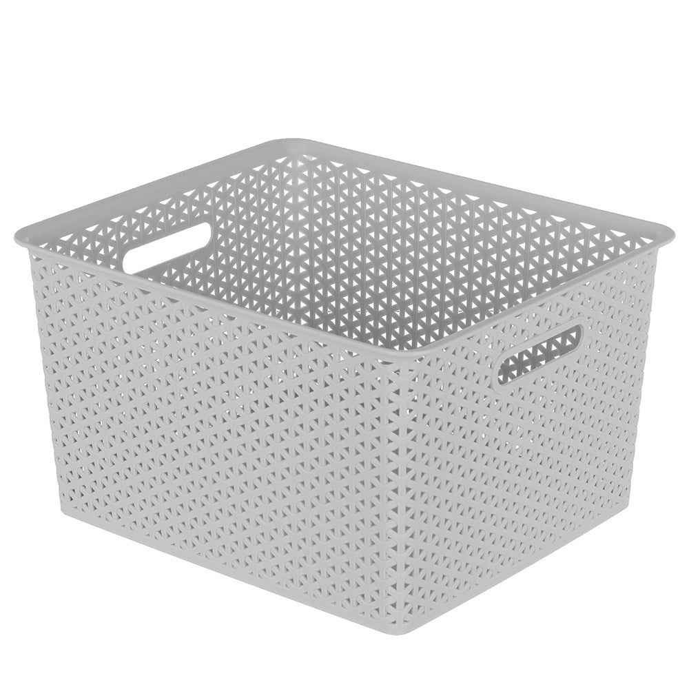Wicker Design Organiser Basket 35L