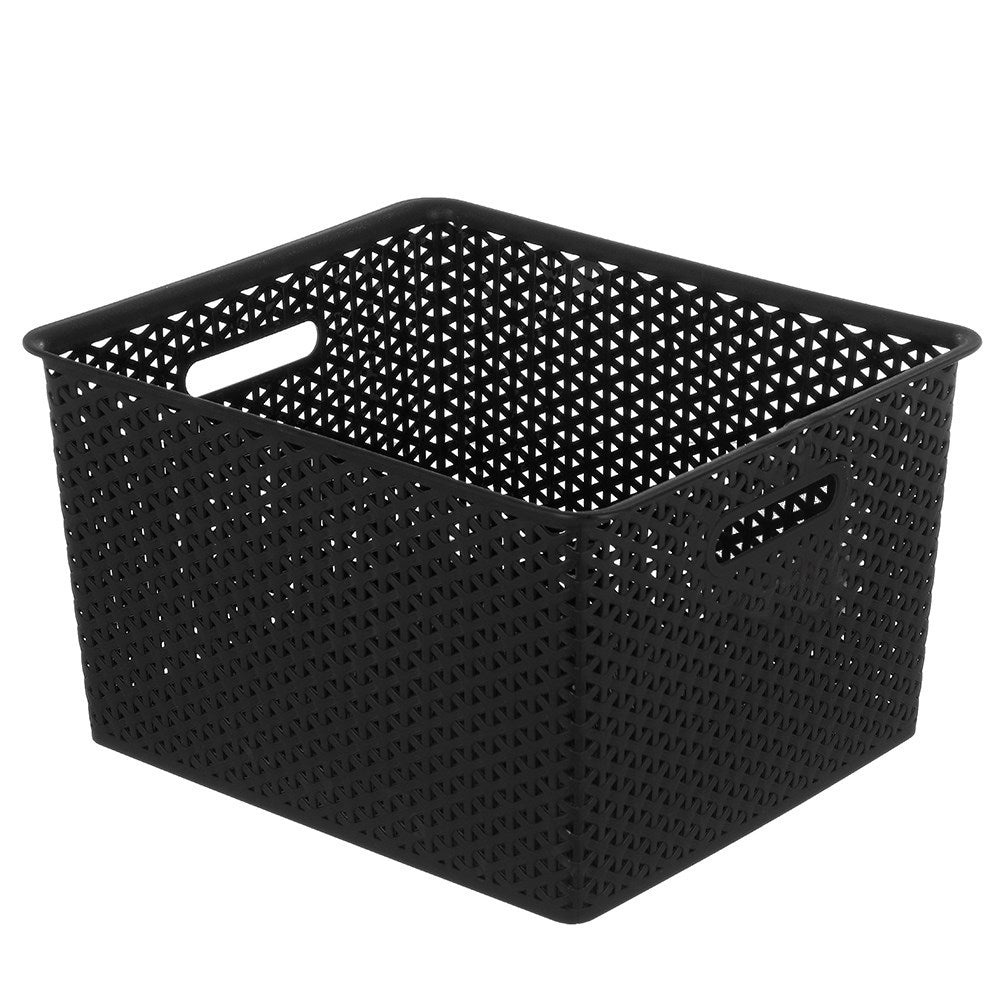 Wicker Design Organiser Basket 35L