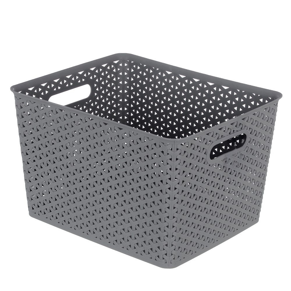 Wicker Design Organiser Basket 4 Assorted