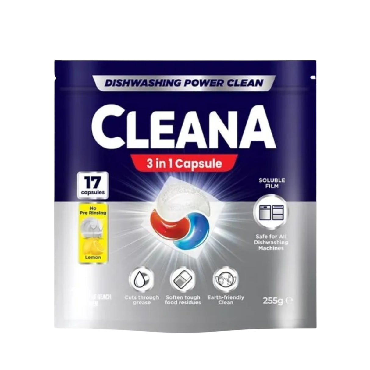 Cleana Dishwashing Capsules - 17 Pack