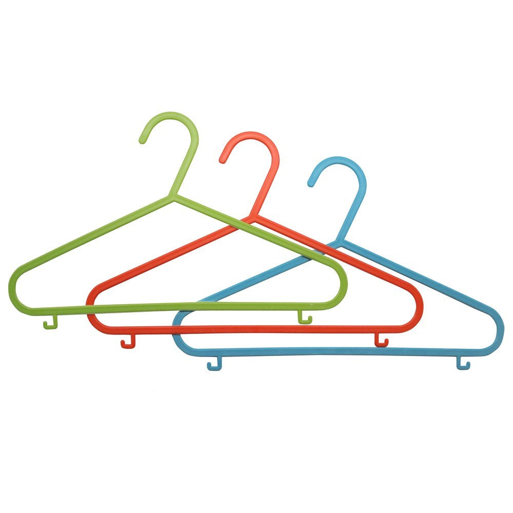 10 Pack Kids Plastic Hangers 29 x 17cm