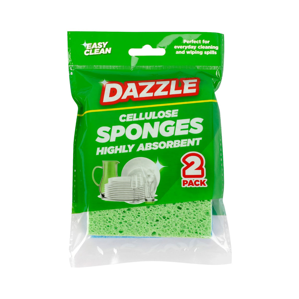 Dazzle Cellulose Sponges - 2 Pack