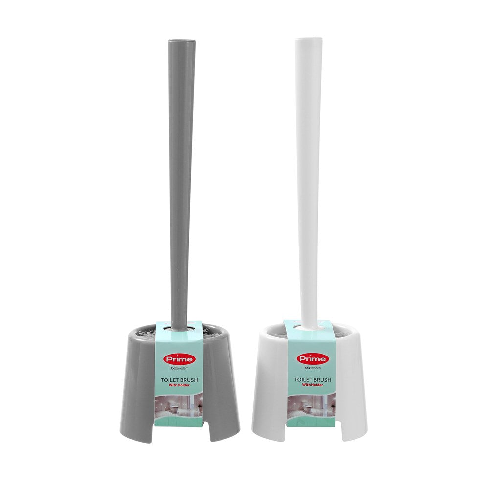 Toilet Brush with Holder 2 Assorted