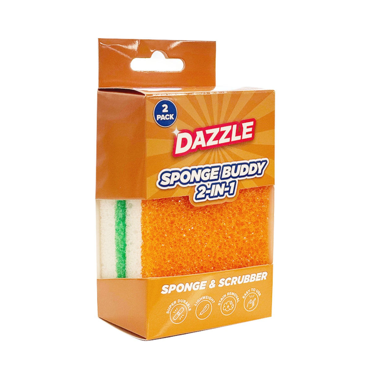 Sponge Buddy 2 in 1 Sponges - 2 Pack