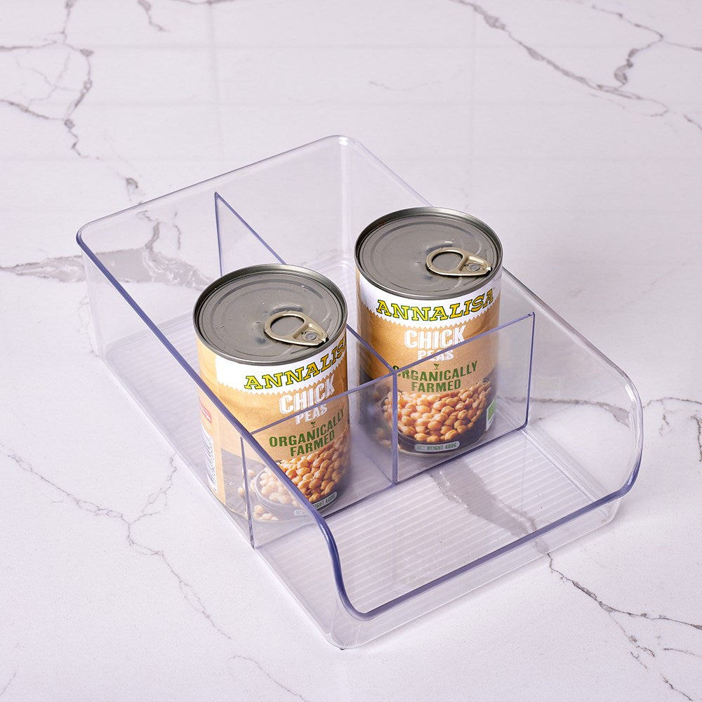 3 Compartment Crystal Storage Container 28 x 17 x 9cm