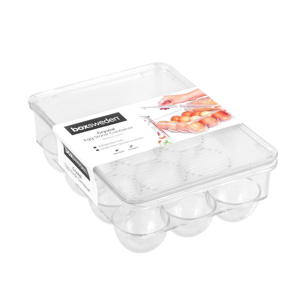 12 Egg Storage Container 21cm x 16cm x 7.5cm