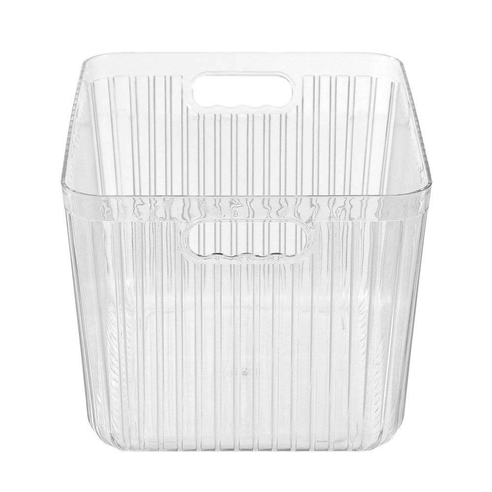 Crystal Ribbed Container 11L 36 x 27 x 22cm