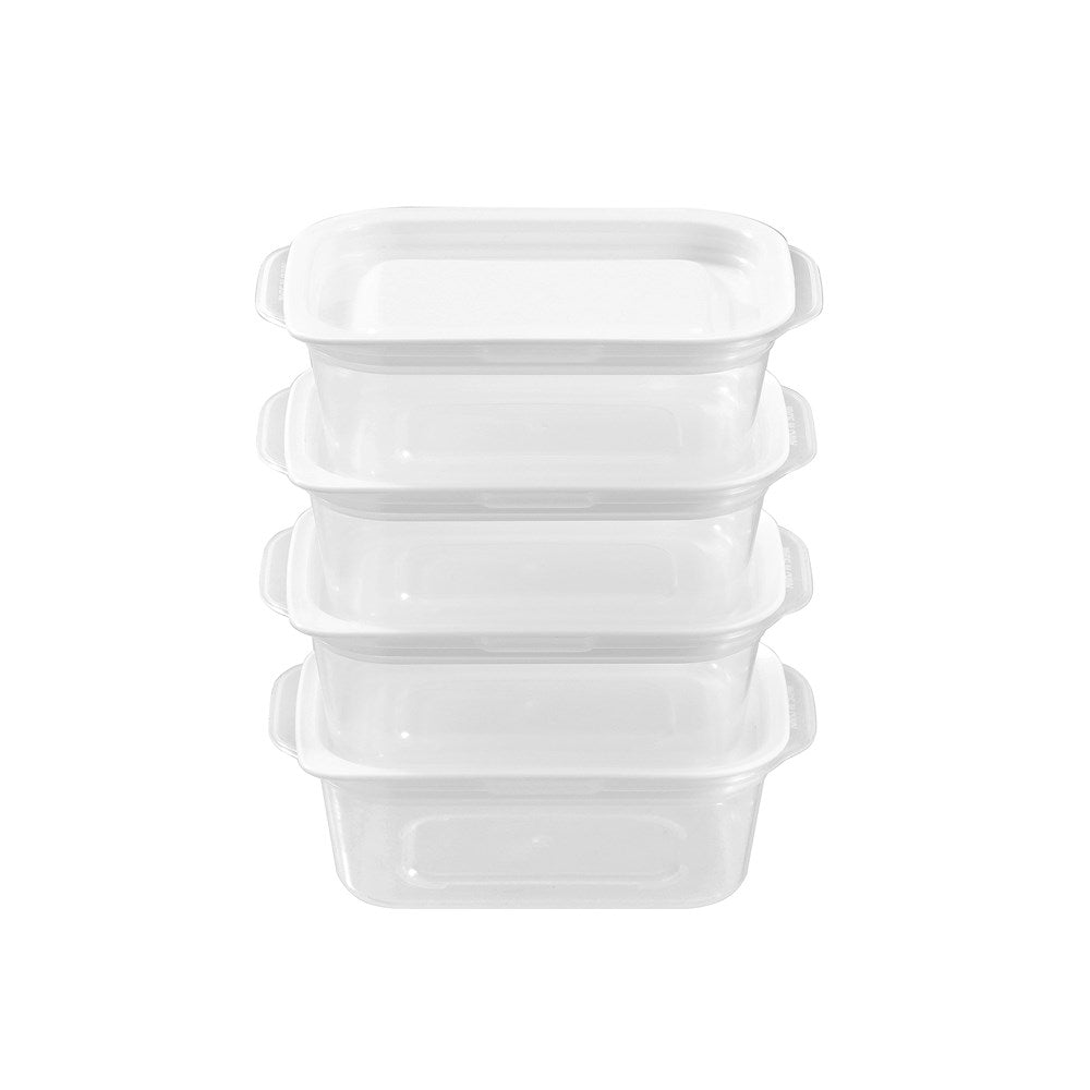 4 Pack Reusable Snack Container 180ml