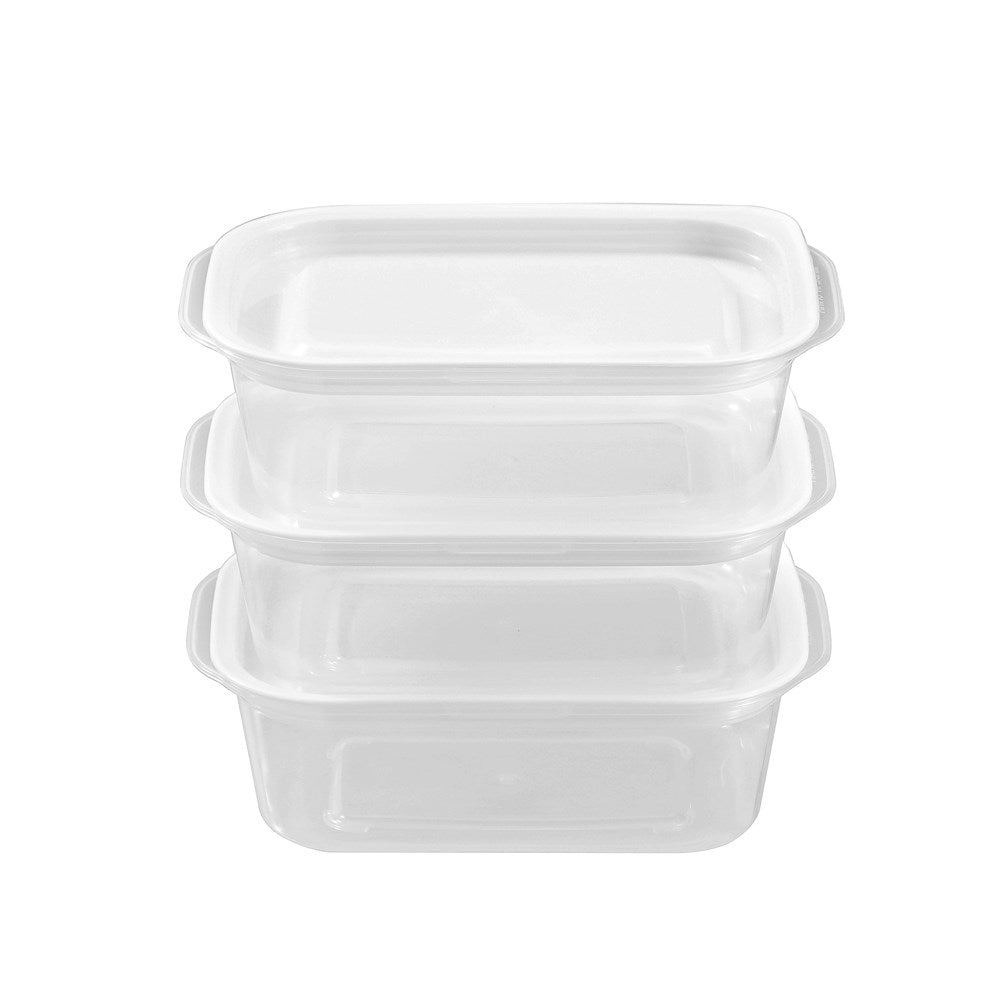 3 Pack Reusable Lunch Container 400ml