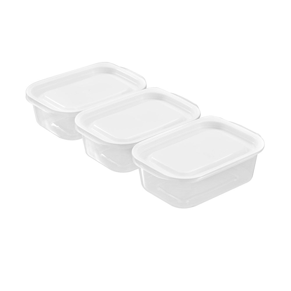 3 Pack Reusable Lunch Container 400ml