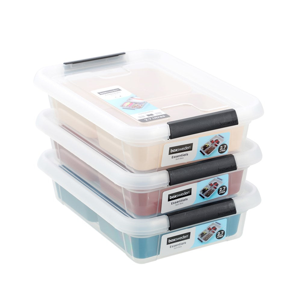 Essentials Sort Box with Trays 2.7L