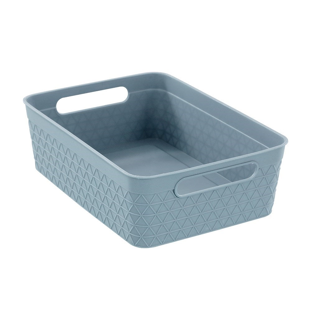Trinity Storage Basket 24cm x 17.5cm x 7.5cm 4 Assorted Colours