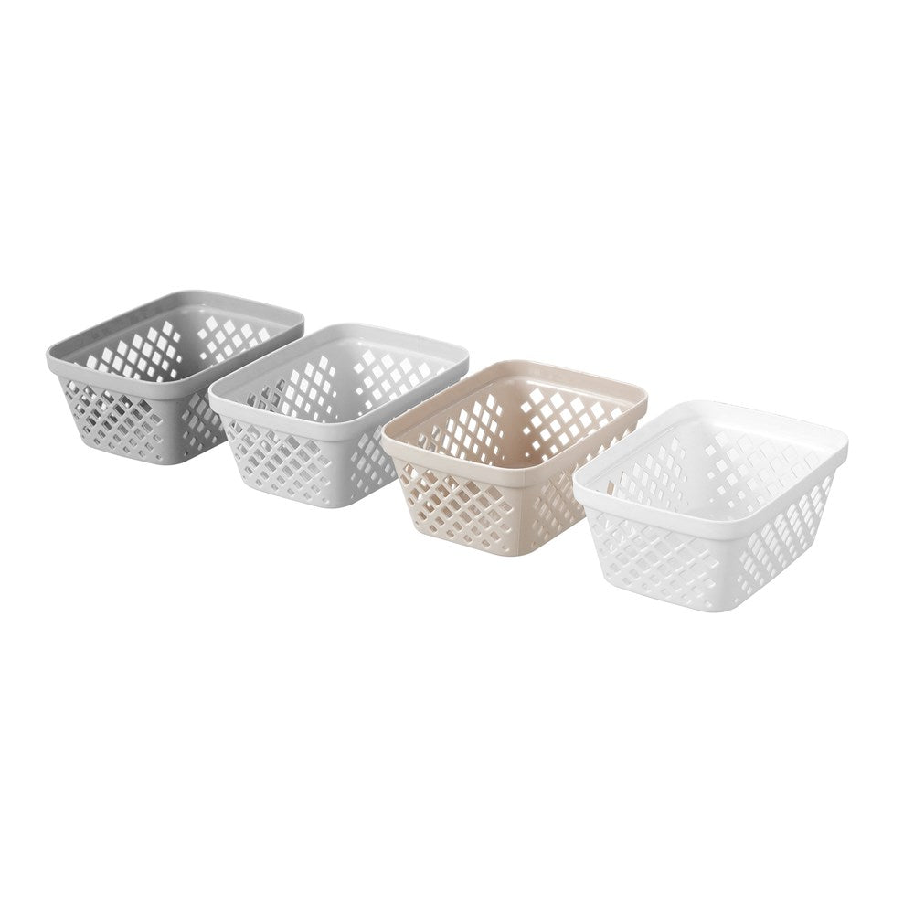 2 Pack Diamond Organiser Tray 15.5 x 11.5 x 6.5cm