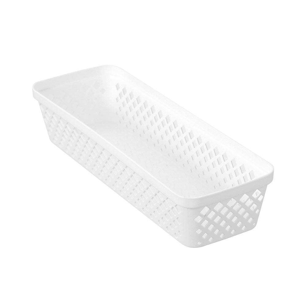Diamond Organiser Tray 33 x 11 x 6.5cm White