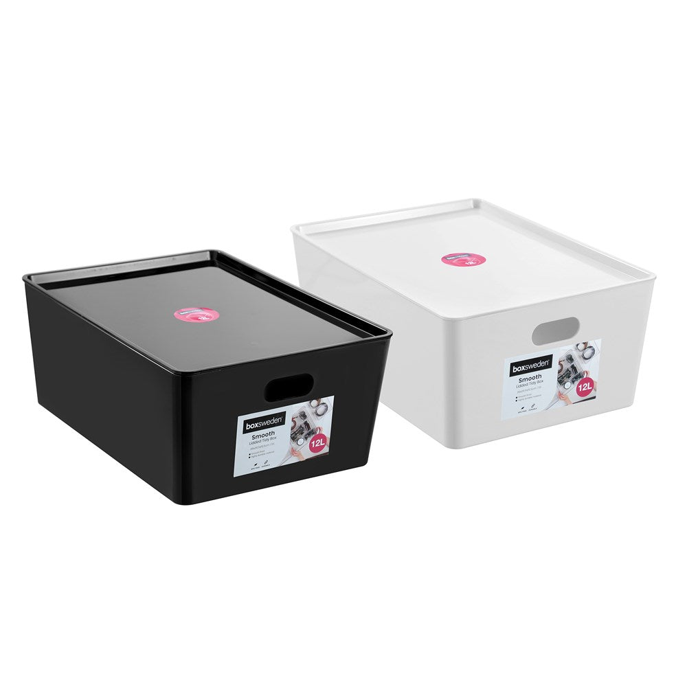Smooth Lidded Tidy Box 12L