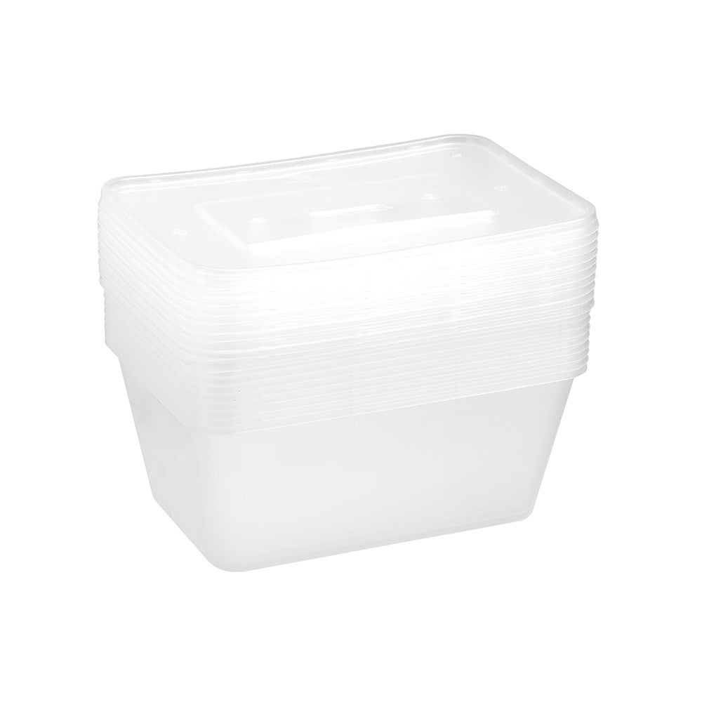 10 Pack Reusable Food Container 1L