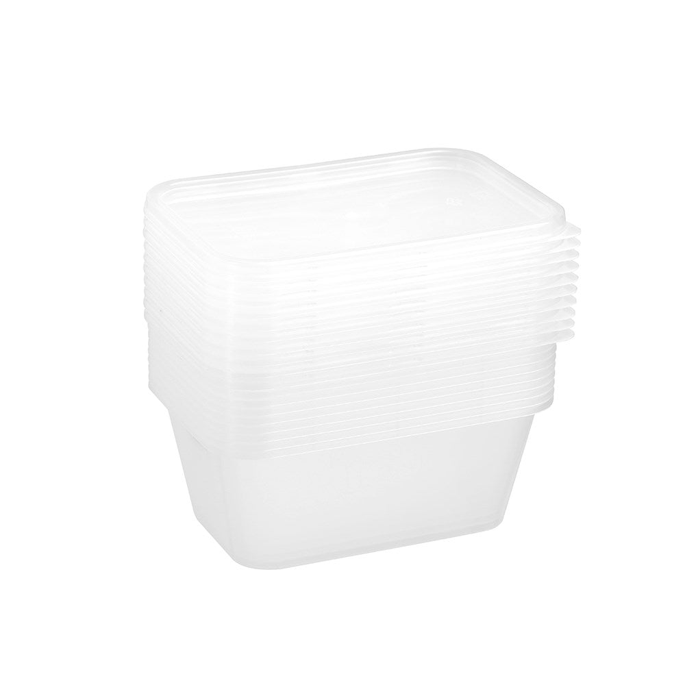 10 Pack Reusable Food Container 300ml