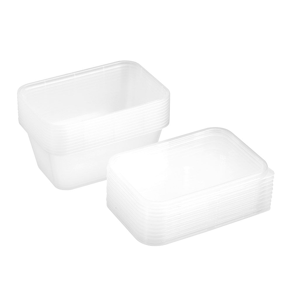 10 Pack Reusable Food Container 300ml