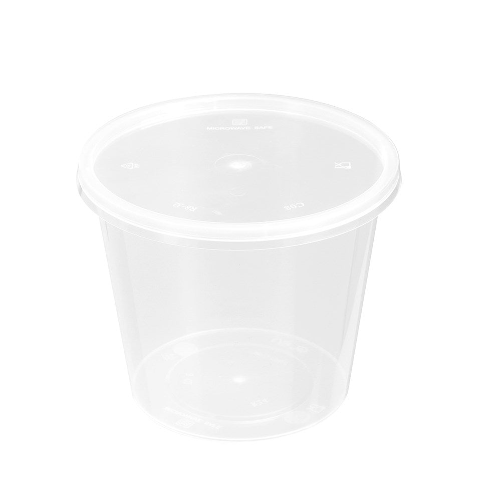8 Pack Round Reusable Food Container 700ml