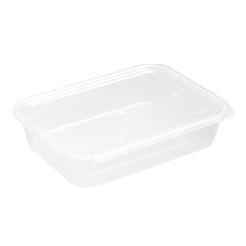 8 Pack Rectangle Reusable Food Container 950ml