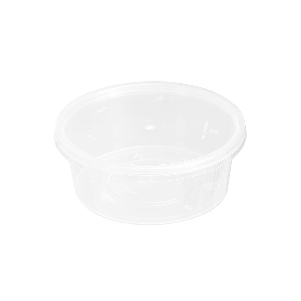 12 Pack Round Reusable Food Container 300ml