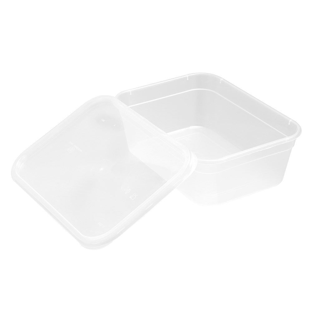 8 Pack Rectangle Reusable Food Container 2L