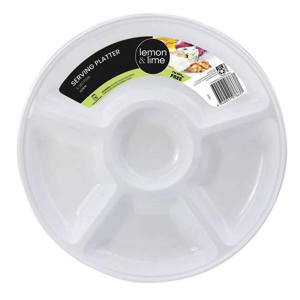 5 Section Chip & Dip Platter 32.5cm