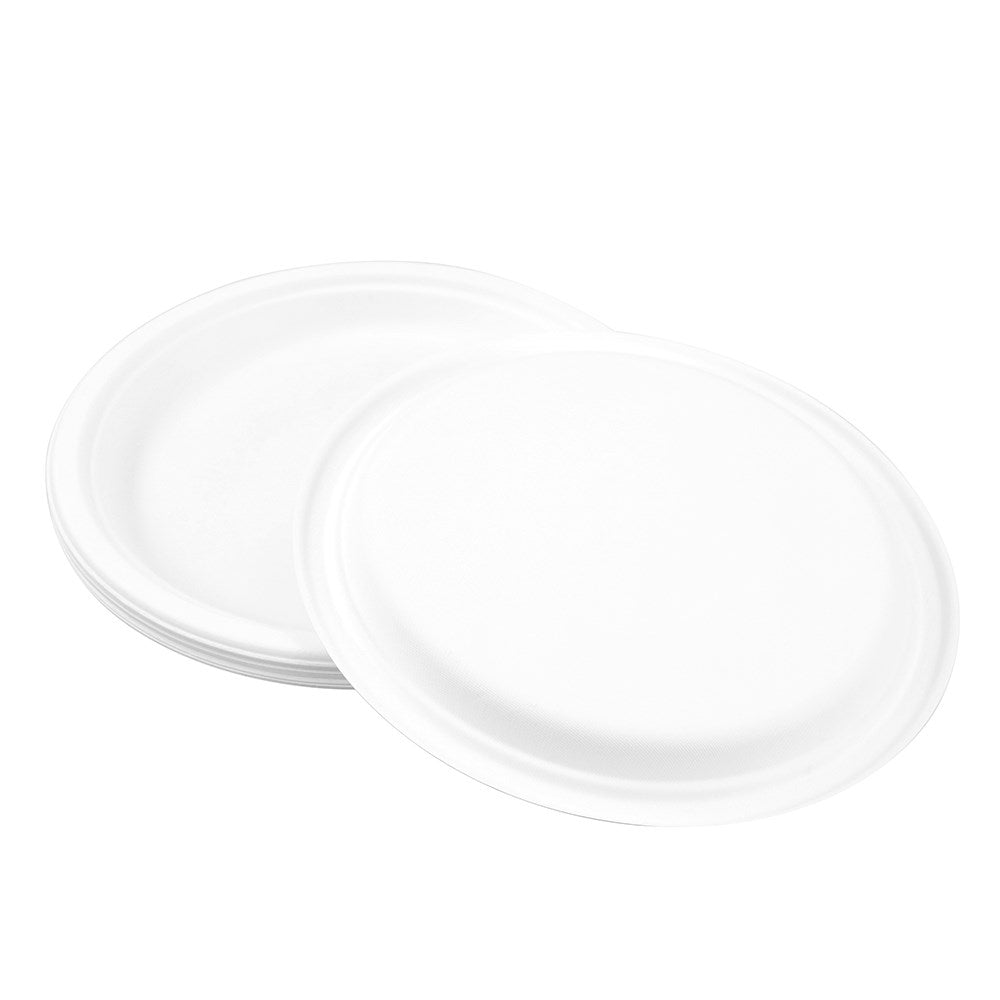 10 Pack Eco Sugarcane Dinner Plate 26cm