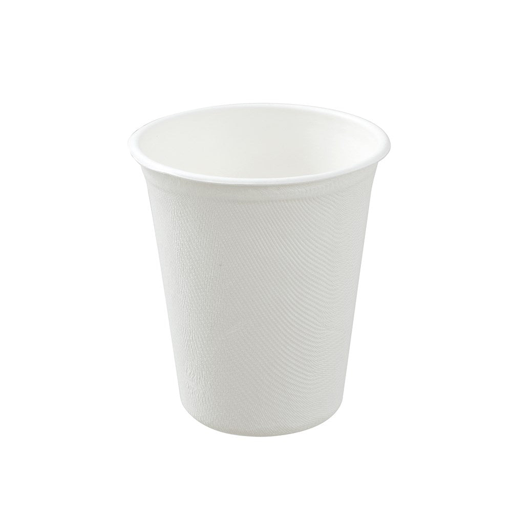 12 Pack Eco Sugarcane Cup 250ml - White