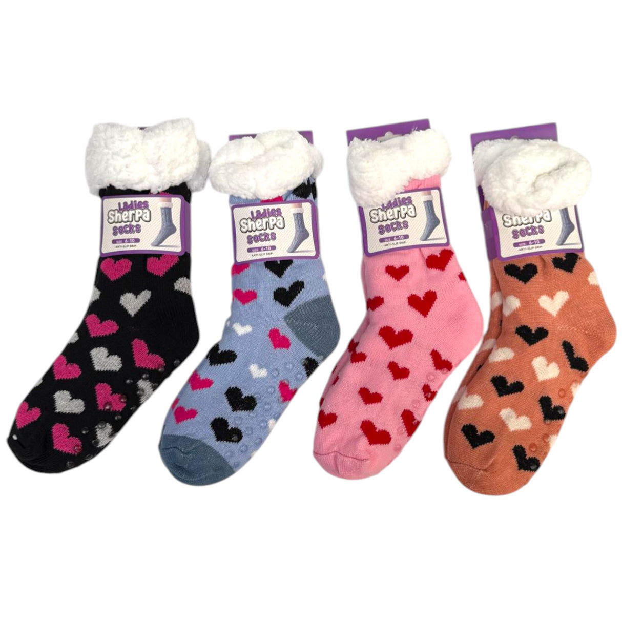 Womens Sherpa Socks Mega Mix
