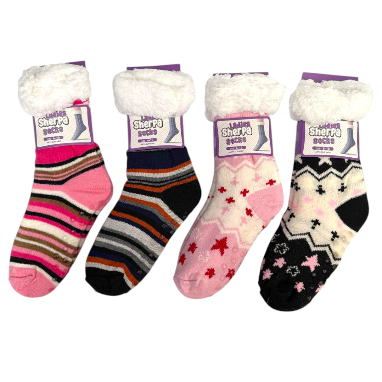 Womens Sherpa Socks Mega Mix