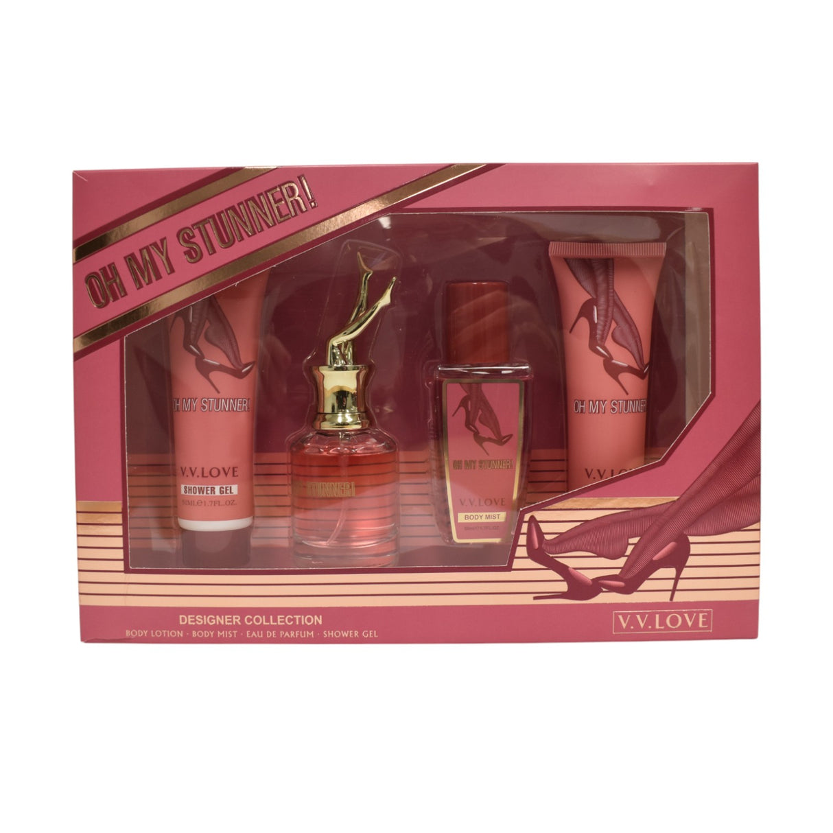 Perfume and Lotion Gift Pack - 4 Piece Set