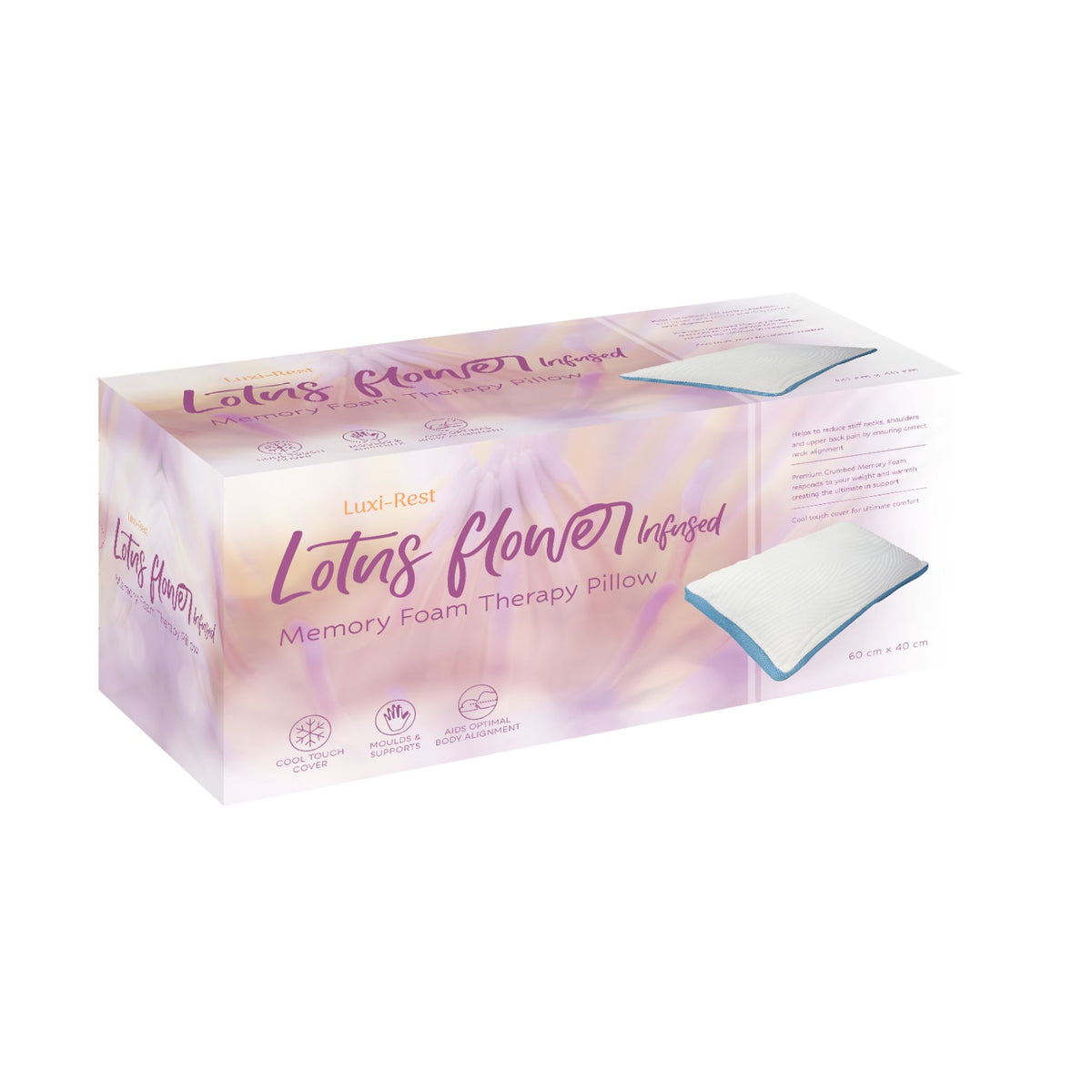 Lotus Infused Memory Foam Pillow