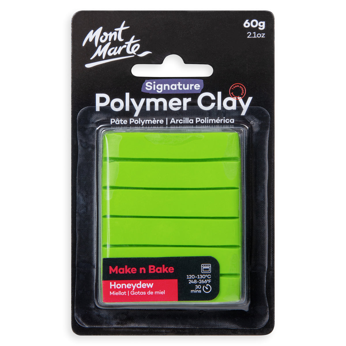60g Polymer Clay - Honeydew - Mont Marte