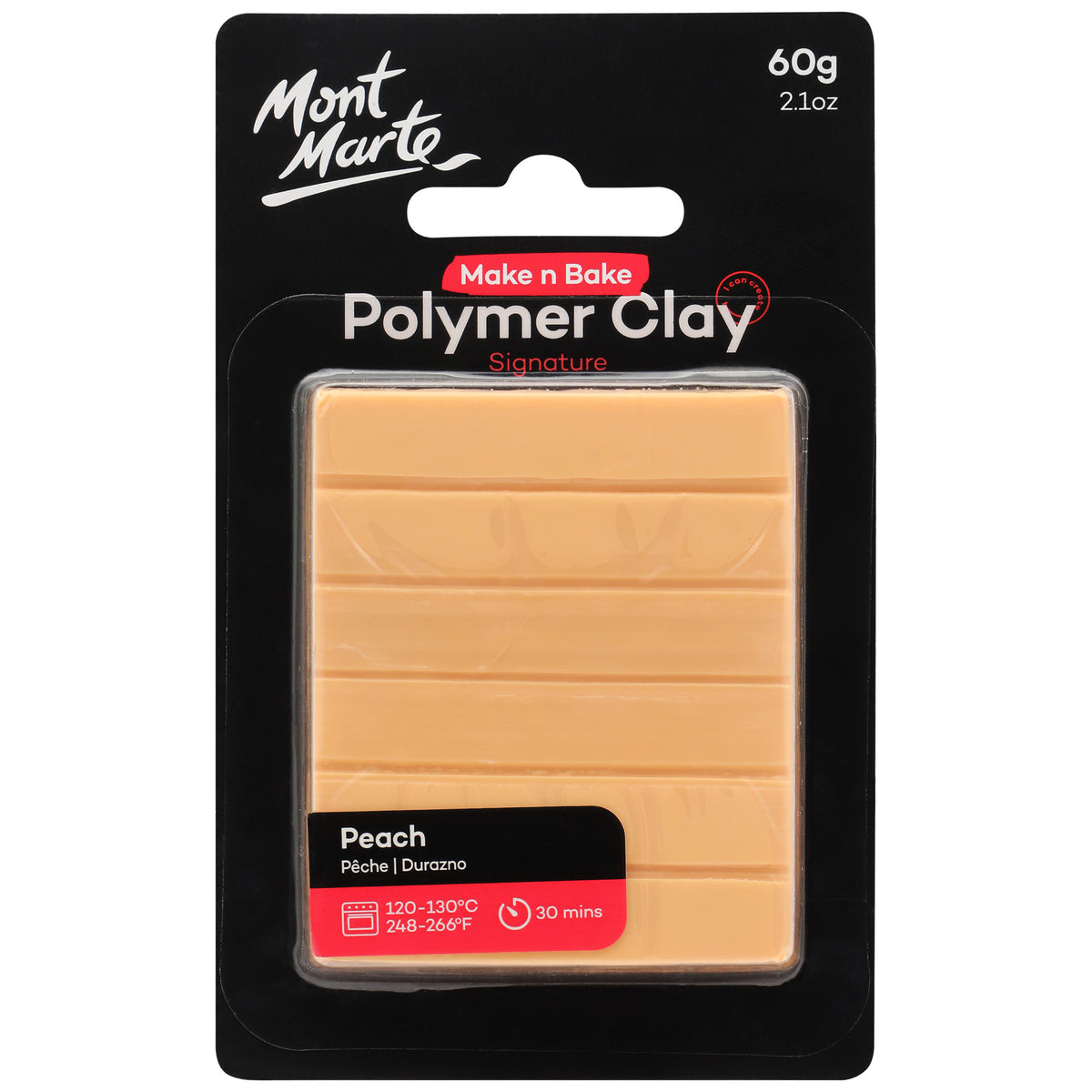 Make n Bake Polymer Clay Signature 60g - Peach - Mont Marte