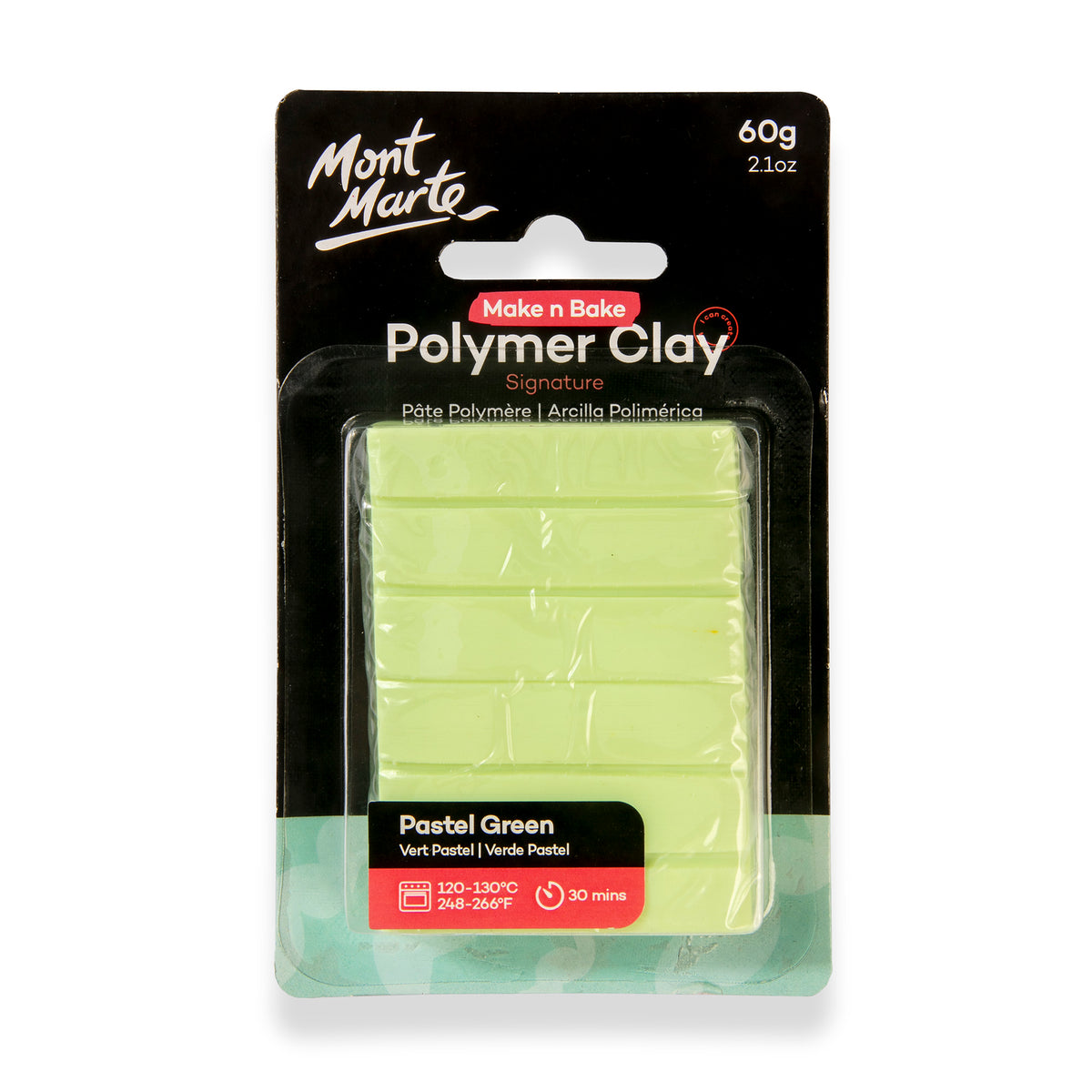 60g Polymer Clay Signature - Pastel Green - Mont Marte