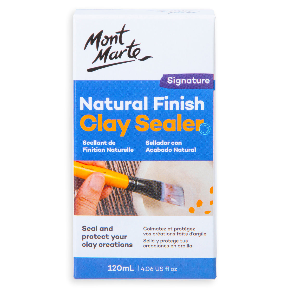 Natural Finish Clay Sealer 120ml - Mont Marte