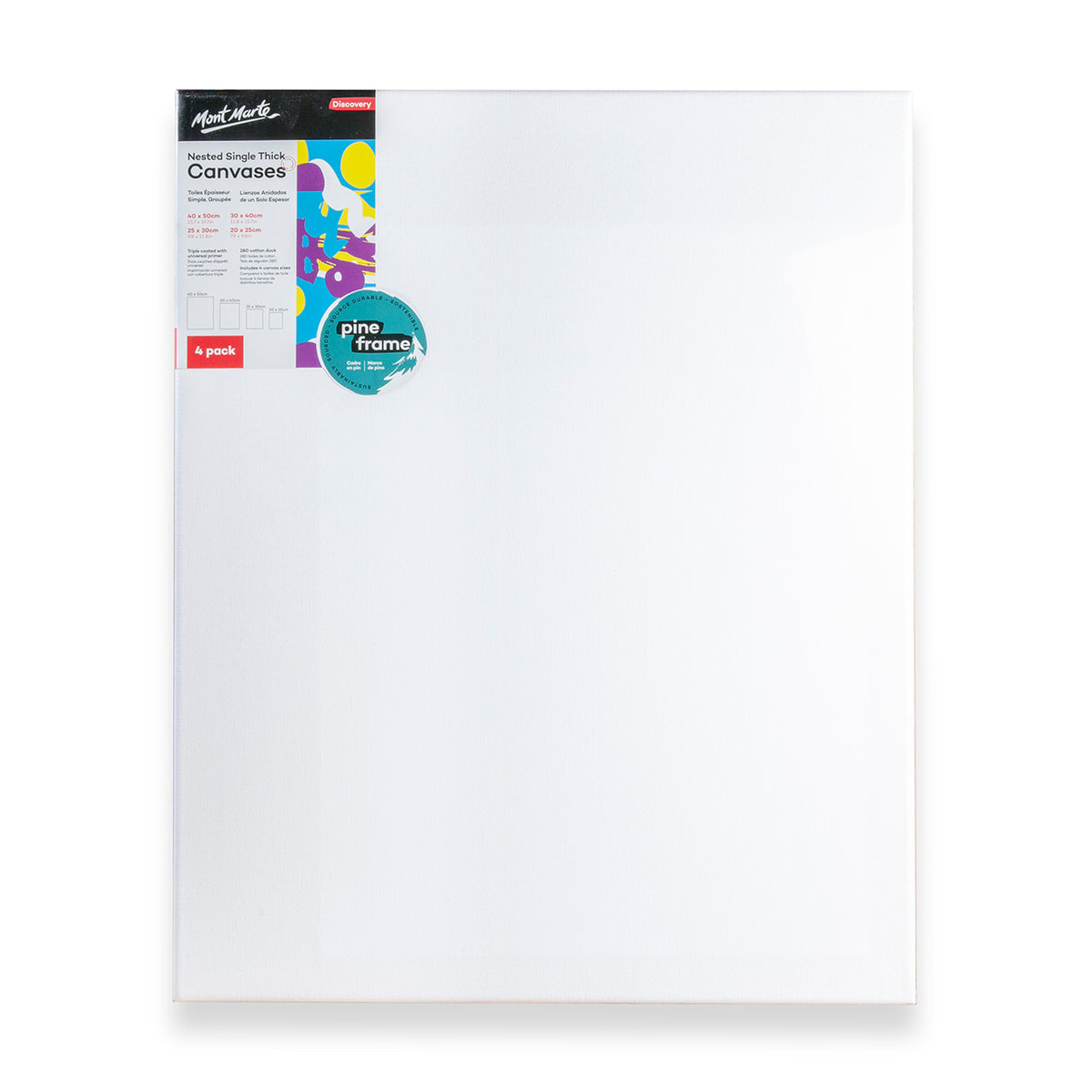 Discovery Canvas - 4 Pack - Mont Marte
