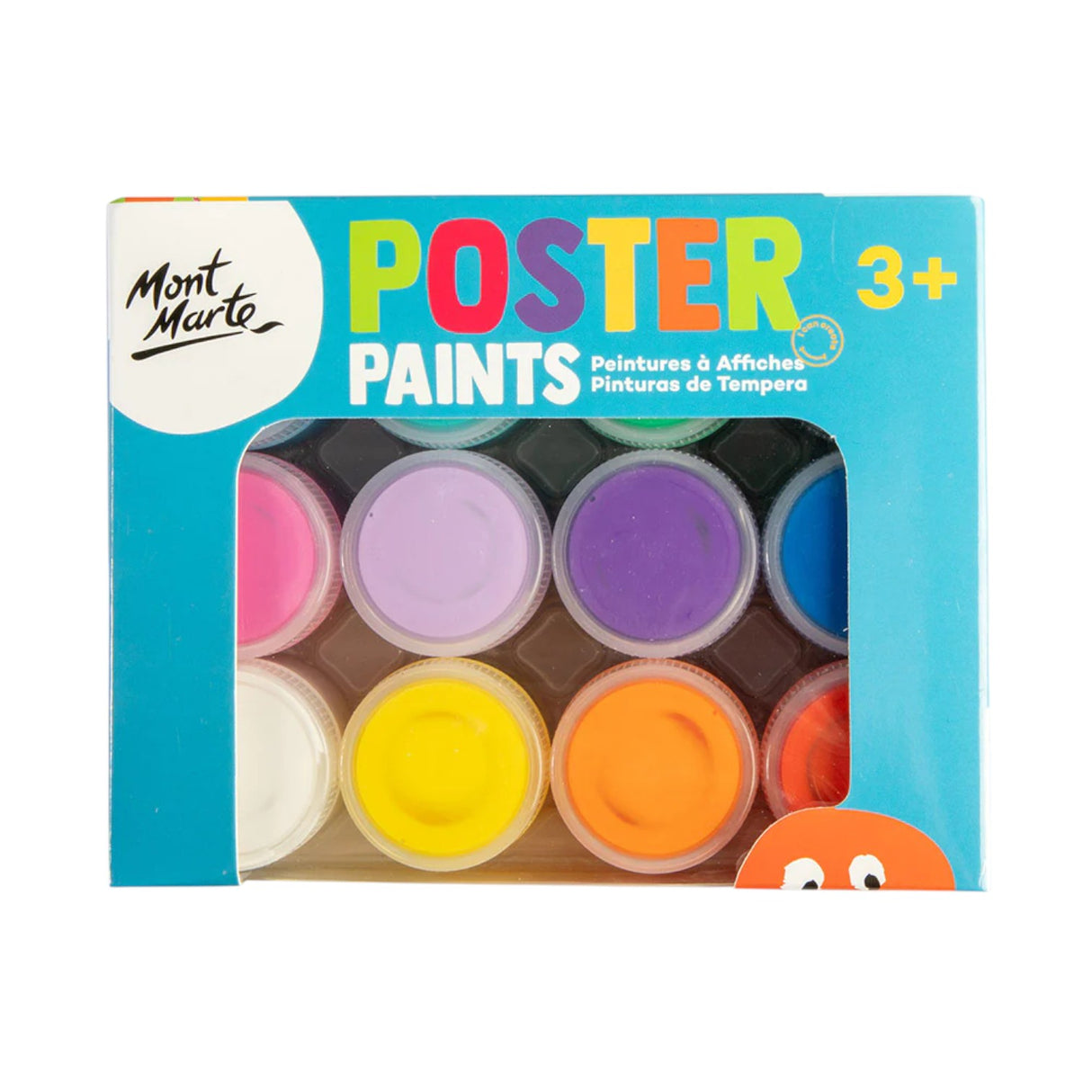 Poster Paint Kit for Kids - 12 Piece