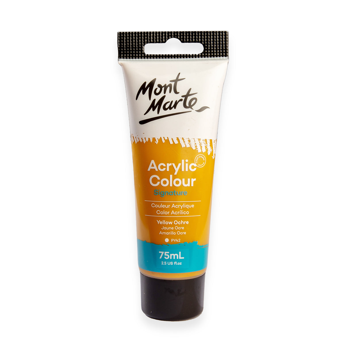 Acrylic Paint Yelllow Ochre 75ml - Mont Marte
